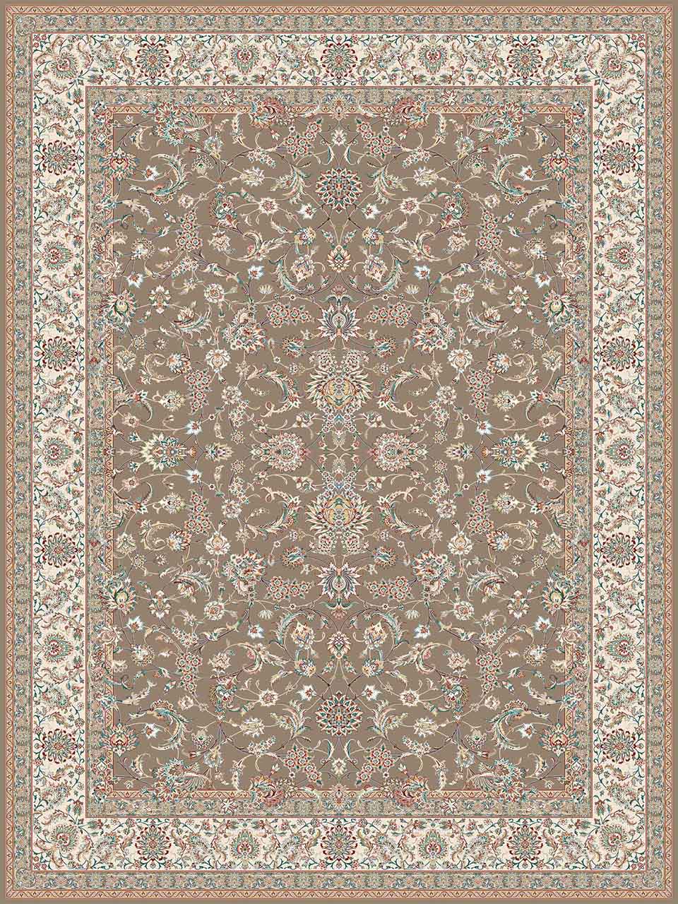 فرش (14009) اکریلیک - 8 رنگ - 700 شانه - گردويي - تراکم 2100