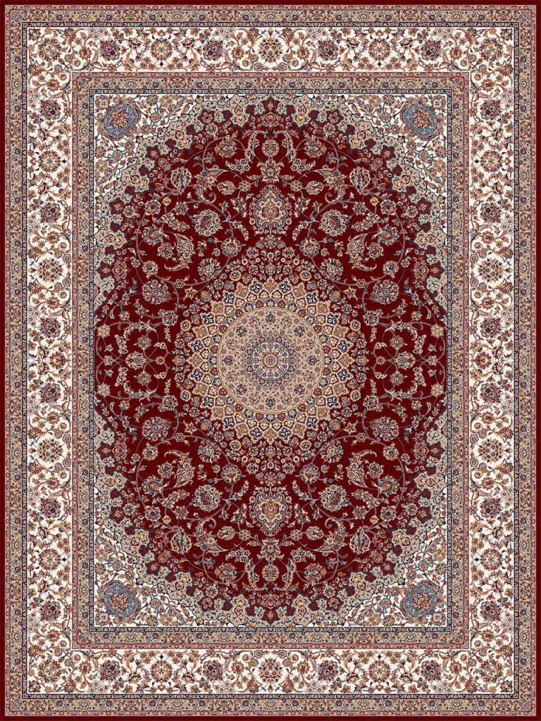 فرش (18131) اکریلیک - 8 رنگ - 500 شانه - لاكي - تراکم 1000