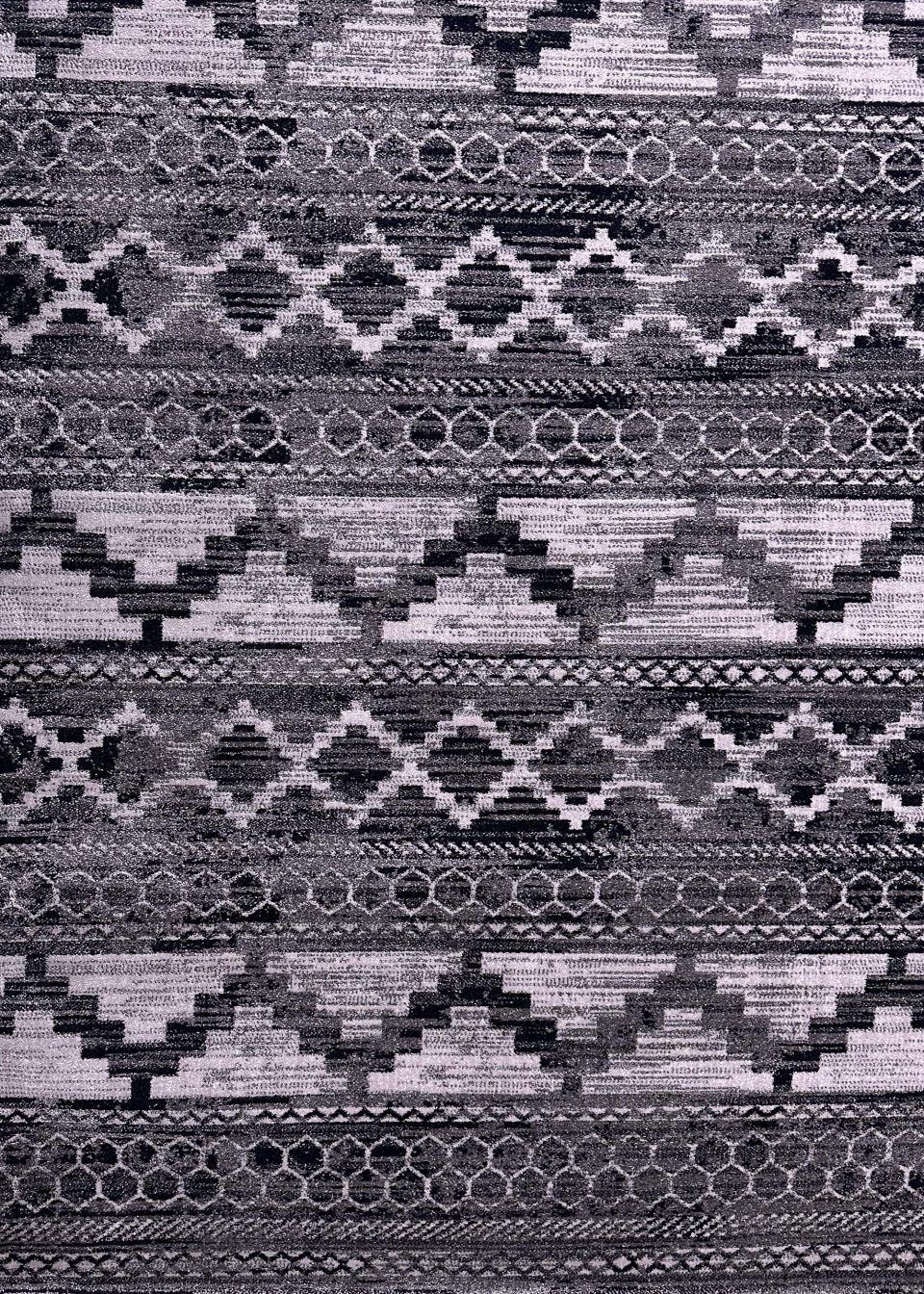 فرش (607) پلی پروپیلن - 8 رنگ - 320 شانه - طوسی تیره- تراکم 960